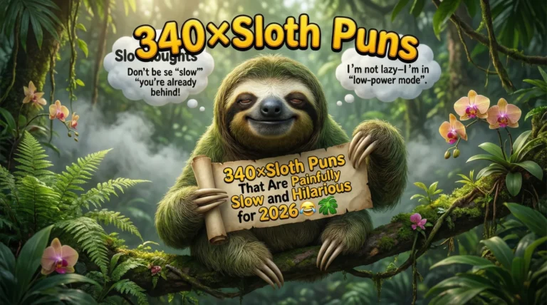 Sloth Puns