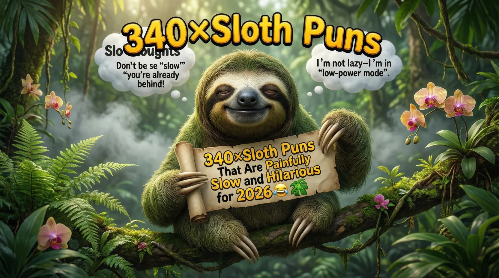 Sloth Puns
