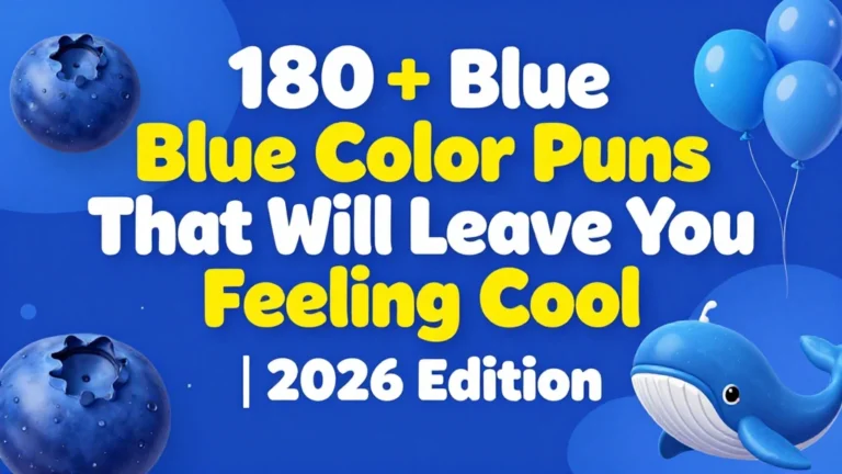 Blue Color Puns