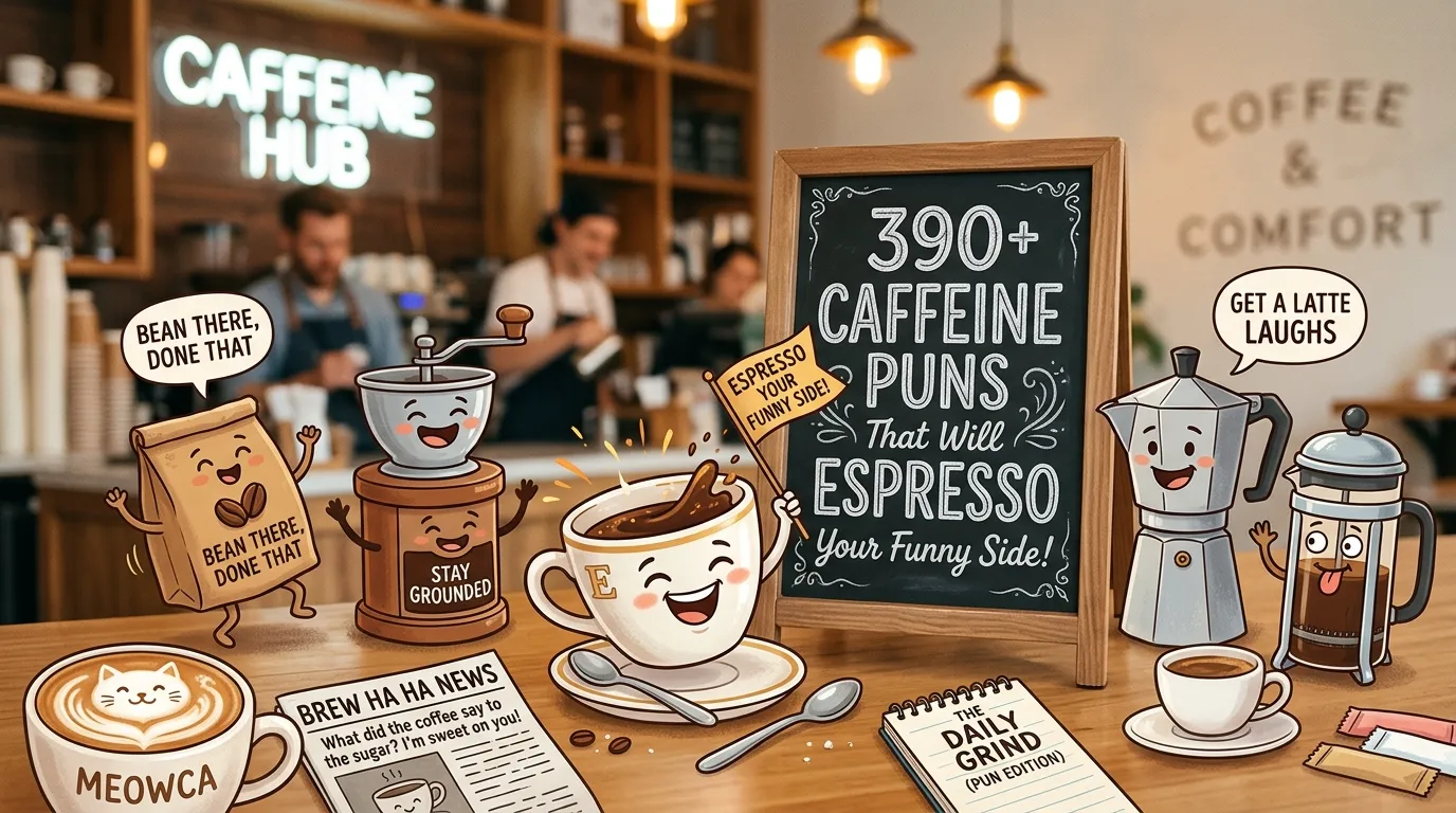 Caffeine Puns
