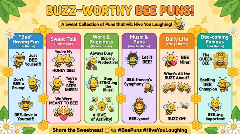 Buzz Worthy Bee Puns