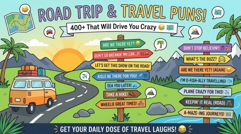Road Trip and Travel Puns