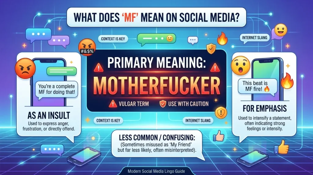 What Does MF Mean in Social Media Text?